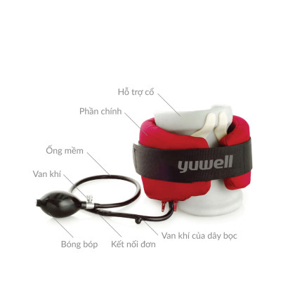 Đai cổ hơi kéo giãn cổ - Thiết bị nâng cổ hơi - Dụng cụ nâng cổ YUWELL TYPE A - TYPE A - Hỗ trợ các bệnh đau mỏi vai gáy