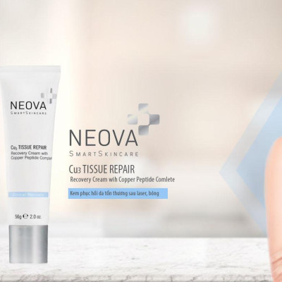 Kem phục hồi da tổn thương Sau Laser, Bỏng Hay Lăn Kim Neova Cu3 Tissue Repair