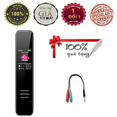 ROGTZ Máy ghi âm cầm tay T95 8Gb Kỹ thuật số Ghi âm lossless Màn hình LCD Dung lượng pin 230mAh Điều khiển giọng nói Hẹn giờ ghi âm Cổng USB 2.0 Thiết kế sang trọng Bề mặt gương 2.5D Kích thước nhỏ gọn Nhiều tính năng thông minh Hàng Chính Hãng
