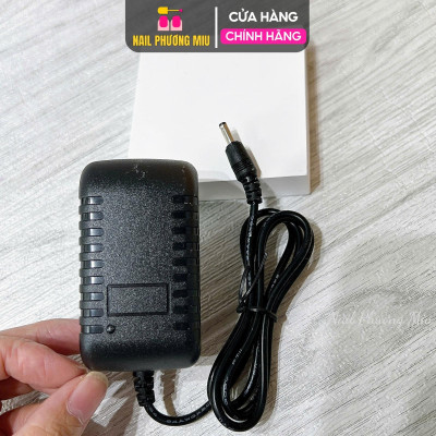 Sạc Máy Mài EN101 Chuẩn Nguồn Đầu Ra 12V-1200mA, Chân Cắm Tròn Tương Thích Các Dòng US801, US803, US805 Làm Nail Tiện Lợi Nail Phương Miu Nữ Women