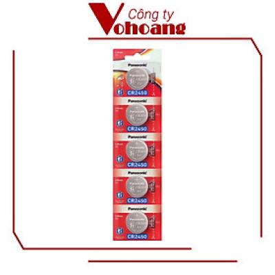 VỈ 5 Viên Pin CR2450 3V Panasonic Hàng Chính Hãng