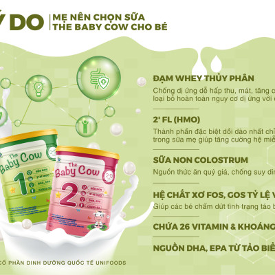 Combo 2 lon Sữa Non The Baby Cow 2 (900gr)