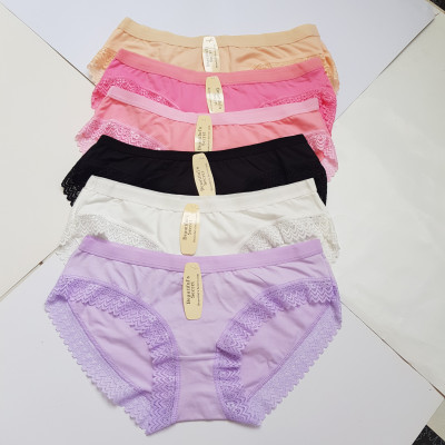combo 5 chiếc quần lót nữ cotton viền ren 9934 siêu xinh