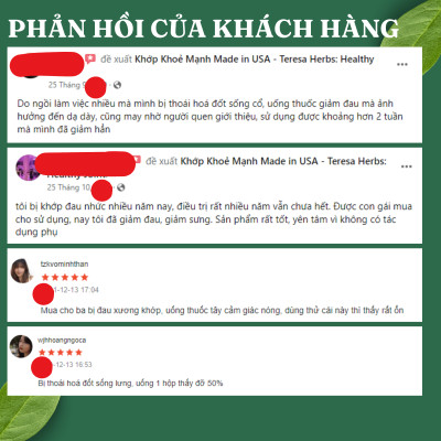 Thực phẩm bảo vệ sức khỏe Khớp khỏe mạnh Teresa Herbs Healthy Joint (lọ 90 viên)