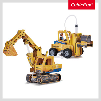 Đồ Chơi Mô Hình Lắp Ráp Máy Xúc Và Xe Nâng Nat Geo STEAM DS1131h