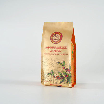 CÀ PHÊ HẠT 100% ARABICA RANG MỘC HEMERA COFFEE 454GR