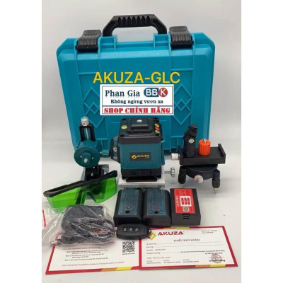 Máy Cân Bằng Laze Xanh 12 Tia Siêu Sáng AKUZA - Bảo Hành 1 Năm