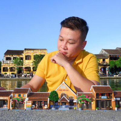 Mô Hình Tự lắp ráp DIY Hội An - Thế Giới Tí Hon - HA164-04 HIỆU MAY