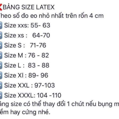 Đai nịt bụng (gen siết giảm eo) latex 25x lỗ thông hơi Hi Lạp
