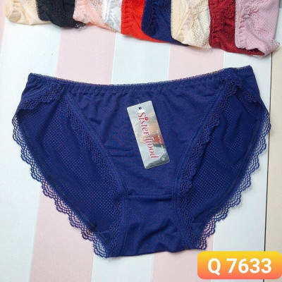 Combo 5 Quần Lót Nữ Thông Hơi Viền Ren 7633 – Mềm Mịn, Thoáng Khí, Đa Màu