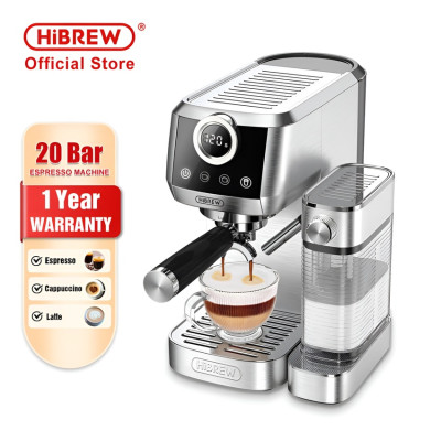 HÀNG CHÍNH HÃNG - Máy pha cà phê Espresso bán tự động, 3 trong 1 tự động pha Espresso, Latte, Cappuccino. Thương hiệu Mỹ cao cấp HiBREW - H13A