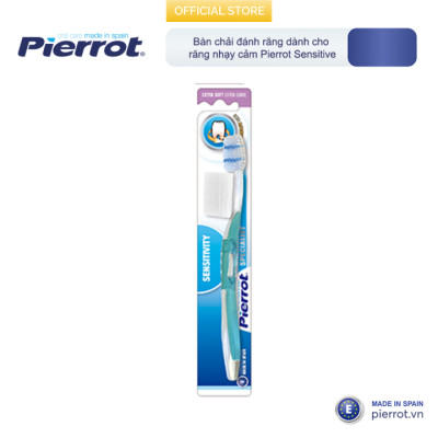 [ Mua 2 tặng 1 set kit ] Bàn chải đánh răng dành cho răng nhạy cảm PIERROT SENSITIVE