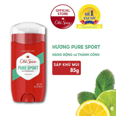 Sáp Khử Mùi Old Spice Pure Sport High Endurance Dành Cho Nam Giới Chơi Thể Thao Và Vận Động 85g
