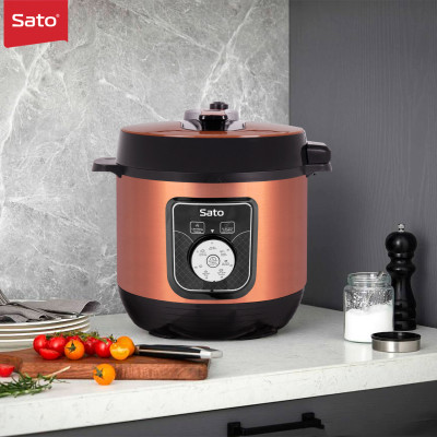 Nồi áp suất đa năng SATO 6AS041.N 6.0L - Nồi áp suất đa chức năng : nấu cơm, nấu cháo, hầm gân, ninh, súp, hấp, giữ ấm ... Dung tích : 6.0 lít phù hợp gia đình 4 - 6 người - Miễn phí vận chuyển toàn quốc - Hàng chính hãng