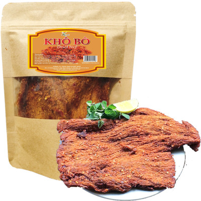 Khô Bò Miếng Loại Ít Cay Mềm Thương Hiệu SK FOOD - Bịch 500G