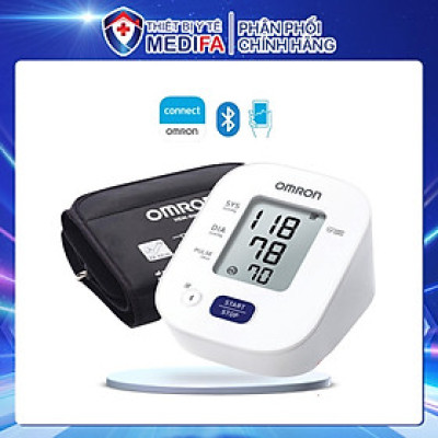 Máy Đo Huyết Áp Điện Tử Omron HEM-7142T2 (Mẫu Cũ 7142T1) Tự Động Phát Hiện Nhịp Tim Không Đều, Bộ Nhớ Lưu Trữ 14 Kết Quả Đo, Có Kết Nối Bluetooth