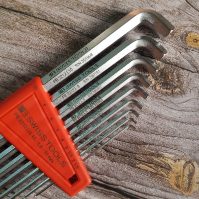 Bộ Lục Giác 100° Đầu Bi 9 Chi Tiết PB Swiss Tools PB 2212.LH-10