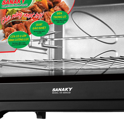 Lò Nướng Sanaky VH-809S2D (80L) - Hàng chính hãng