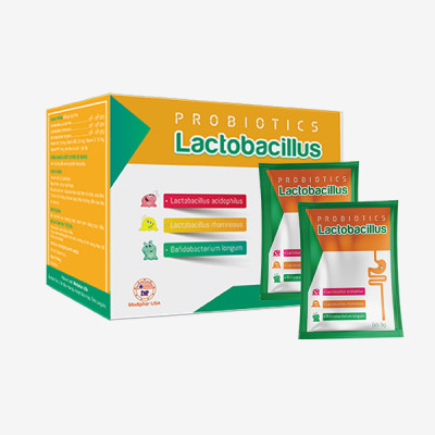 Men tiêu hóa Lactobacillus Mediphar Hộp 30 gói x 3g - Hỗ trợ làm giảm rối loạn tiêu hóa do loạn khuẩn đường ruột