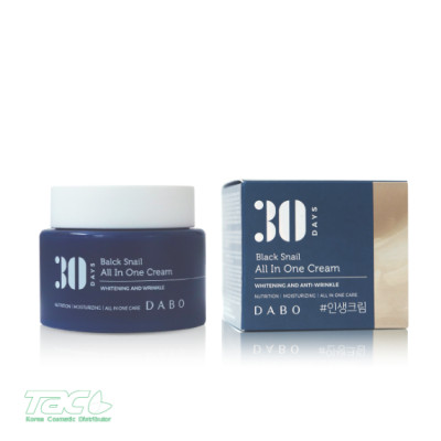 Kem dưỡng da Ốc sên đen dưỡng trắng da ngăn ngừa lão hoá - DABO Black Snail All in One Cream 100ml