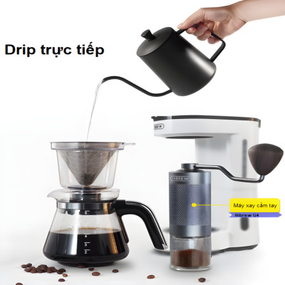 Máy pha cà phê, pha trà tự động Drip thương hiệu HiBREW H12 - Dung tích 750ml - Công suất 700W - Hàng chính hãng