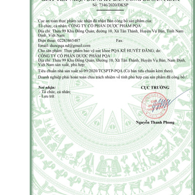 PQA Kê Huyết Đằng là dược phẩm thảo dược hỗ trợ các triệu chứng run chân tay, đau đầu, chóng mặt cho người bị run chân tay, co giật do trúng phong.