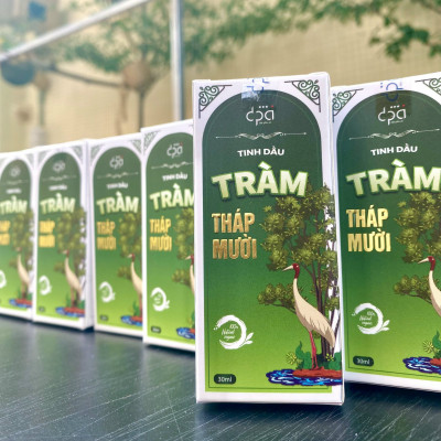 Tinh dầu tràm Tháp Mười Ramsar thương hiệu khu du lịch Tràm Chim Tháp Mười (c/30ml)