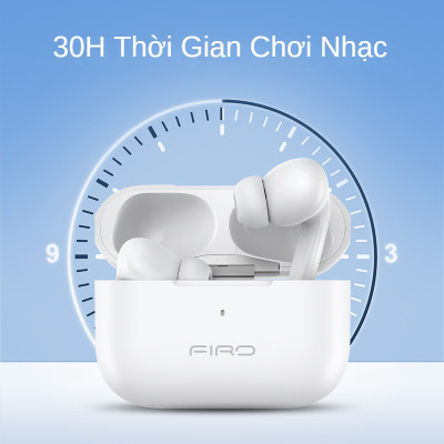 Tai Nghe Bluetooth Nhét Tai Không Dây FIRO Fi5 Pro2 - Pin Dock Sạc 300mAh - Bluetooth 5.3 - Tai Nghe FIRO Fi5 Pro2 Điều Khiển Cảm Ứng Thông Minh - Công Nghệ Kháng Nước IPX5 - Tai Nghe Không Dây FIRO Fi5 Pro2 - Phù Hợp Với Tất Cả Dòng Máy - Hàng Chính Hãng