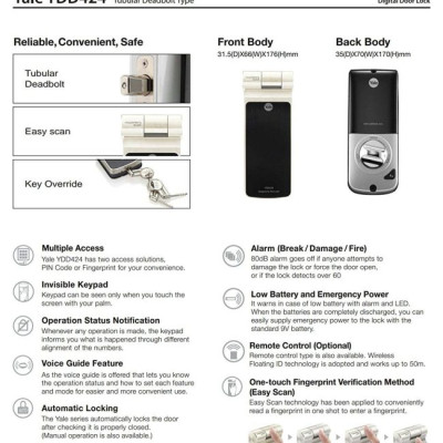 Khóa điện tử Yale YDD424