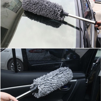 Chổi lau bụi ô tô xe hơi nhà cửa sợi dầu siêu mềm chuyên dụng có thể kéo dài cán