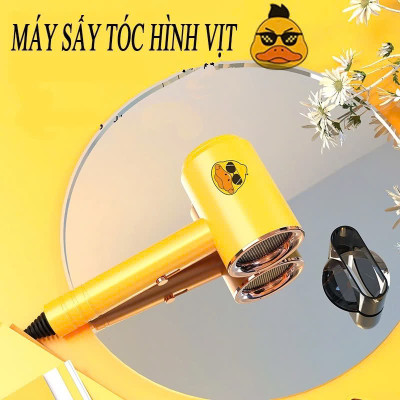 Dụng cụ làm đẹp - Máy sấy tóc con vịt công suất  mạnh  loại 2 chế độ sấy, 3 tốc độ gió tiện lợi