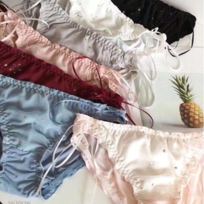 Combo 5 Quần Lót Nữ Lụa Tơ Công Chúa S67 – Mềm Mịn, Họa Tiết Ngôi Sao, Dây Rút