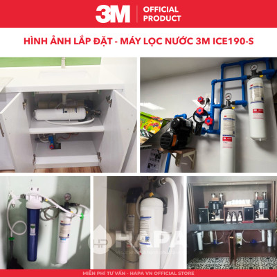 Máy Lọc Nước 3M ICE190-S Chuyên Dùng Cho Nhà Hàng, Quán Cà Phê, Căntin, Horeca - Hàng Chính Hãng 3M, Nhập Khẩu Mỹ