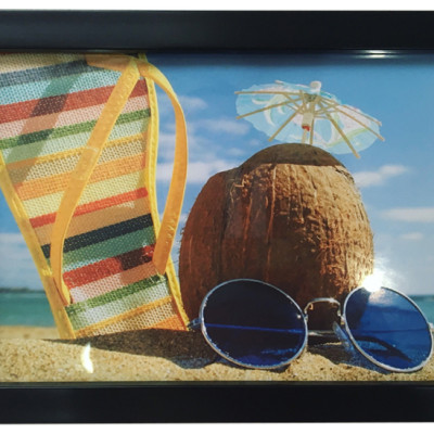 Bộ 7 Khung Hình Kính Treo Tường Tặng bộ ảnh như hình mẫu, Đinh Treo Tranh và sơ đồ treo - Khung Hình Phạm Gia PGCTK64A