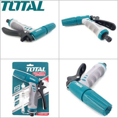 Đầu phun nước máy xịt rửa 3/4" chuyên dụng TOTAL THWS010301 - Rửa xe, tưới cây, nhiều chế độ rửa tiện lợi, bền bỉ, tay cằm chắc chắn