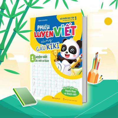 Sách - Phiếu Luyện Đọc Luyện Viết Cùng Gấu Kiki - Combo 4 Cuốn - Megabook