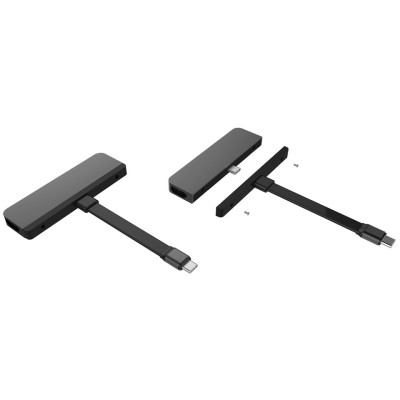 Cổng chuyển chuyên dụng Hyper HyperDrive 6-in-1 HDMI 4K/60Hz USB-C Hub - (HD-HD319B) - Hàng chính hãng