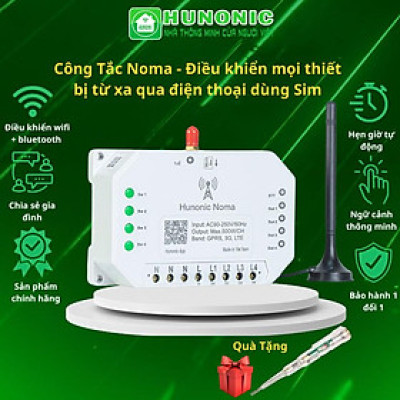 Công Tắc Noma - Điều khiển mọi thiết bị từ xa qua điện thoại dùng Sim│Điều khiển không cần Wifi