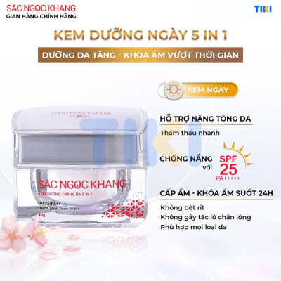 Combo Mờ Nám - Nâng Tông - Bảo Vệ Toàn Diện Kem chống nắng 50g + kem ngày 30ml + kem đêm 30g (Sắc Ngọc Khang Official)