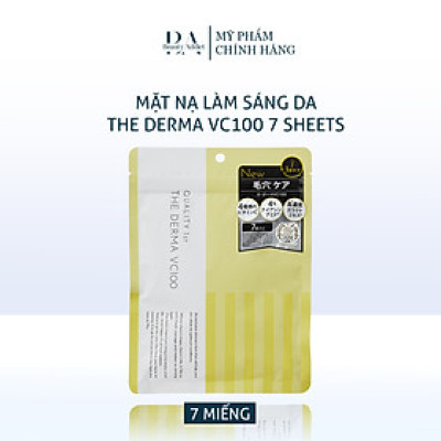 Mặt nạ làm sáng da The Derma VC100 7 Sheets