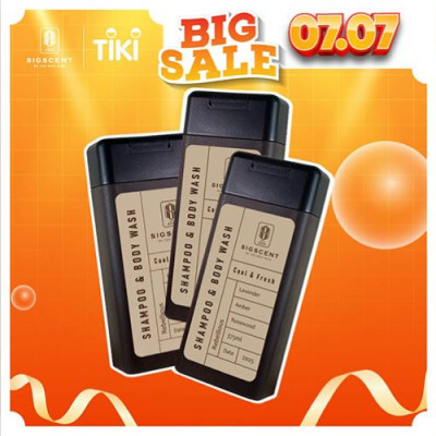 Sữa tắm dầu gội cho nam hương nước hoa 375ml Rebellious thương hiệu SIGSCENT- COMBO 3