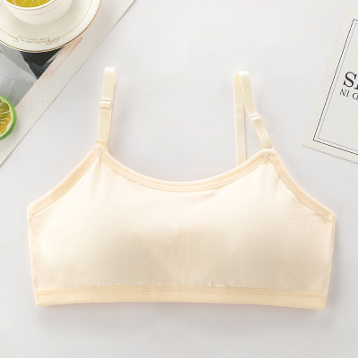 Áo Lót Nữ – Áo Lá Học Sinh Cotton Trơn Mút Liền Cài Sau 3 Móc F004 – 5 Màu, Free Size