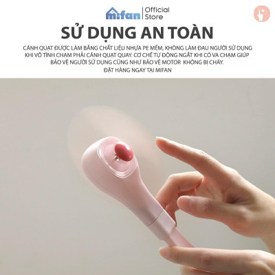 Quạt Cầm Tay Mini Đa Năng Tích Điện Mifan - Siêu Mát - Không Tiếng Ồn - Hàng Chính Hãng