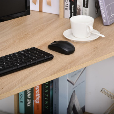 Bàn làm việc liền tủ tại nhà bằng gỗ đẹp SMLIFE Dordabo