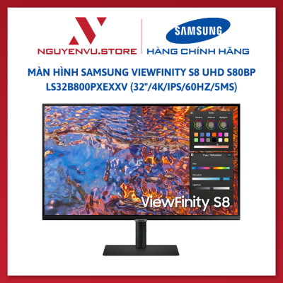 Màn hình Samsung ViewFinity S8 UHD S80BP LS32B800PXEXXV (32"/4K/IPS/60Hz/5ms) - Hàng Chính Hãng