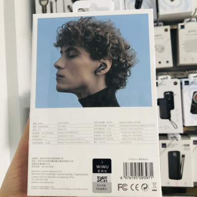 Tai nghe Wiwu Reno True Wireless Stereo T19 tương thích rộng rãi với các thiết bị kết nối bluetooth, có chip thông minh, cảm ứng thông minh và trợ lý giọng nói thông minh - Hàng chính hãng