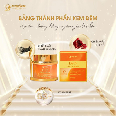 COMBO Kem Dưỡng Da Ngày Đêm HYDRA & BIO FACE CREAM - Mờ Đóm Nâu, Nám, Tàn Nhang, Da Trắng Bật Tông