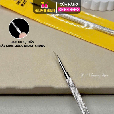 Cây Đẩy Da, Sủi Da, Lấy Khóe Móng Xịn Cỡ Lớn, Cạo Sơn Gel B281 Inox Không Gỉ Làm Nail Chuyên Nghiệp Nail Phương Miu Nữ Women