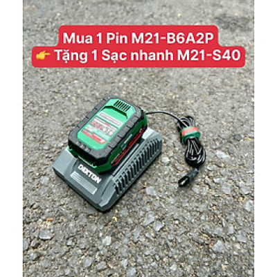 COMBO 1 PIN 6Ah DEKTON M21-B6A2P TẶNG 1 SẠC M21-S40PLUS DEKTON - KM_T8 -HÀNG CHÍNH HÃNG
