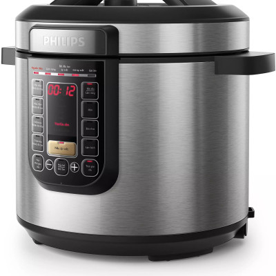 Nồi Áp Suất Đa Năng Philips HD2237/66 (6 L) 1300W lớp tráng ProCeramic+- Hàng Chính Hãng